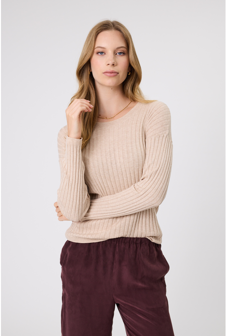 REIGN LONG SLEEVE KNIT (WHEAT)