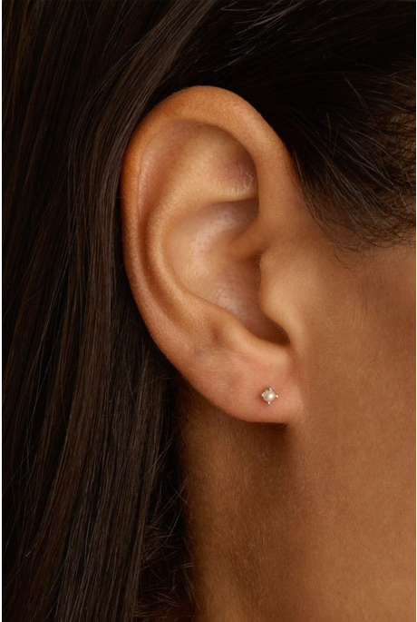 MOONLIGHT PEARL EARRINGS (STERLING SILVER)