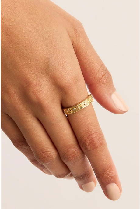LIVE IN GRACE RING (18K GOLD VERMEIL)