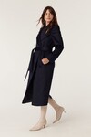 EVANS WOOL COAT (NAVY)