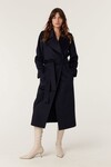 EVANS WOOL COAT (NAVY)