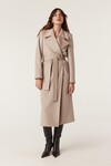 EVANS WOOL COAT (PEBBLE)