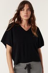 PURE CASHMERE RELAXED TOP (BLACK)