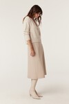 PURE CASHMERE V CARDIGAN (OATMEAL)