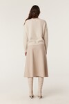 PURE CASHMERE V CARDIGAN (OATMEAL)