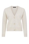 PURE CASHMERE V CARDIGAN (OATMEAL)