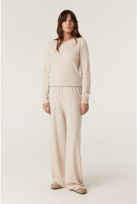 CASHMERE CREW JUMPER (OATMEAL)