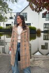 BRENTWOOD TRENCH COAT (CAMEL CHECK)