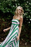 RUE DRESS (BABY/FOREST STRIPE)