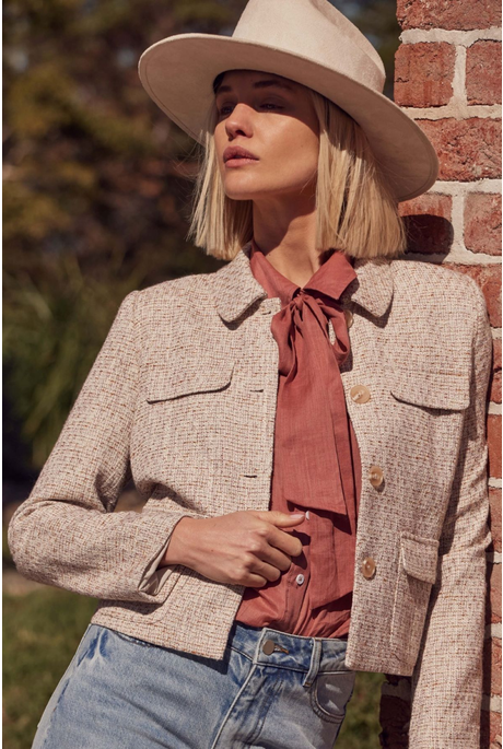 ADJOIN JACKET (BISCUIT BOUCLE) 