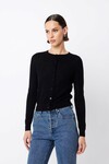 MAINE MERINO CARDIGAN (BLACK)