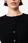 MAINE MERINO CARDIGAN (BLACK)