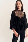 EMORY LACE BLOUSE (BLACK)