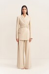 NEWMAN HOURGLASS BLAZER WITH BELT (PARCHMENT)