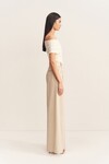 NEWMAN HIGH WAISTED TAILORED PANT (PARCHMENT)