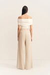 NEWMAN HIGH WAISTED TAILORED PANT (PARCHMENT)