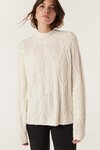 CASHWOOL CABLE JUMPER (MILK)