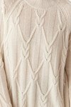 CASHWOOL CABLE JUMPER (MILK)