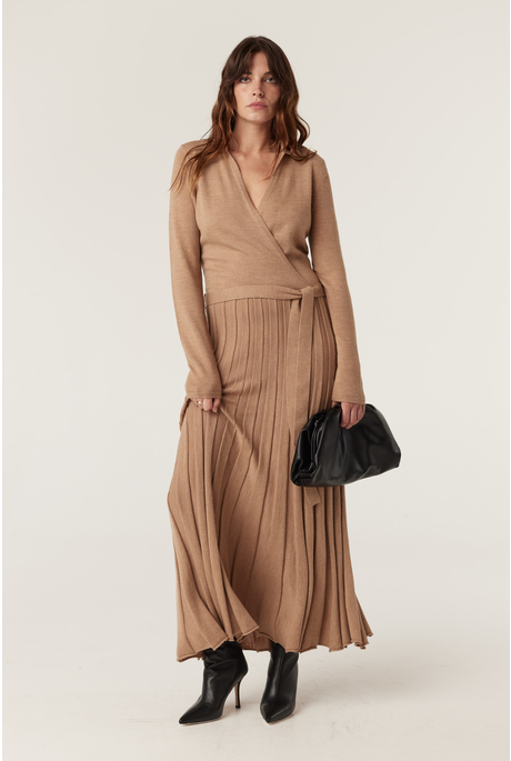 HOLLAND MERINO DRESS (CAMEL)