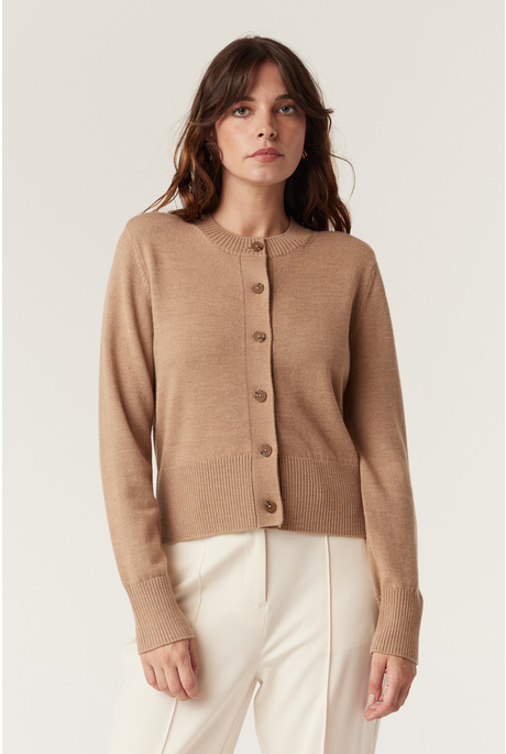 HARRIET MERINO CARDIGAN (CAMEL)