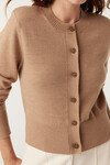 HARRIET MERINO CARDIGAN (CAMEL)