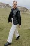 TALEI QUILT BOMBER (BLACK)