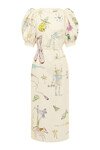 COURT MIDI DRESS (CREAM) 