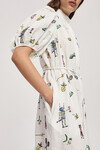 PLAY EMBROIDERED SHIRTDRESS (CREAM)