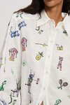 PLAY EMBROIDERED SHIRT (CREAM)