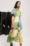 AVERY SPLICED MIDI DRESS (MULTI)