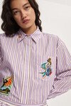 LUCKY PACE EMBELLISHED SHIRT (STRIPE) | PRE ORDER
