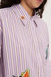 LUCKY PACE EMBELLISHED SHIRT (STRIPE) | PRE ORDER