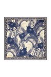 MICKEY SILK SCARF (NAVY) 