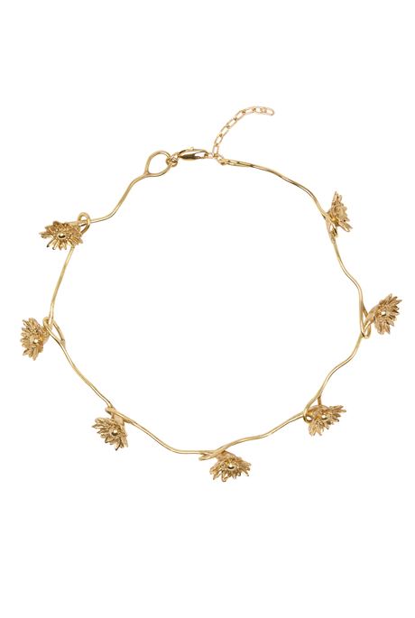 TEAM SPIRIT DAISY CHAIN NECKLACE (GOLD) 