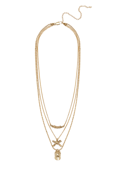 TEAM SPIRIT CHAIN CHARM NECKLACE (GOLD) 