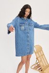 STEPHI DENIM MINI DRESS (LIGHT INDIGO) | PRE ORDER
