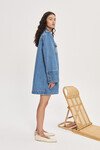 STEPHI DENIM MINI DRESS (LIGHT INDIGO) | PRE ORDER
