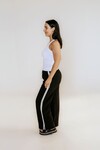 INDIANA WIDE LEG PANTS (BLACK/IVORY STRIPE)