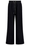 INDIANNA WIDE LEG PANT (BLACK/BLACK SATIN STRIPE)