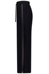 INDIANNA WIDE LEG PANT (BLACK/BLACK SATIN STRIPE)