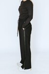 INDIANNA WIDE LEG PANT (BLACK/BLACK SATIN STRIPE)