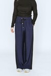 INDIANNA WIDE LEG PANT (NAVY/BLACK STRIPE)