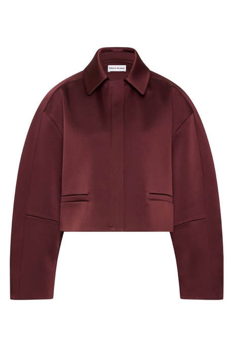 MERLOT CROPPED JACKET (BURGUNDY)