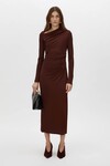 MAI LONG SLEEVE DRESS (ALMANDINE) 