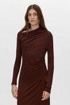 MAI LONG SLEEVE DRESS (ALMANDINE) 