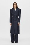 CLEMENCE BLAZER COAT (NAVY PINSTRIPE) 