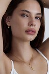CRYSTAL LOTUS EARRINGS (18K GOLD VERMEIL)