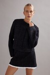 TWIGGY JACKET (BLACK TWEED)