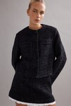 TWIGGY JACKET (BLACK TWEED)