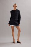 TWIGGY JACKET (BLACK TWEED)